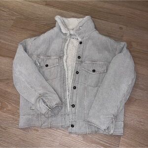 Marrakech fleece taupe jean jacket